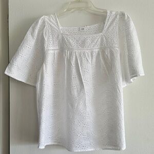GAP Ivory Eyelet Blouse